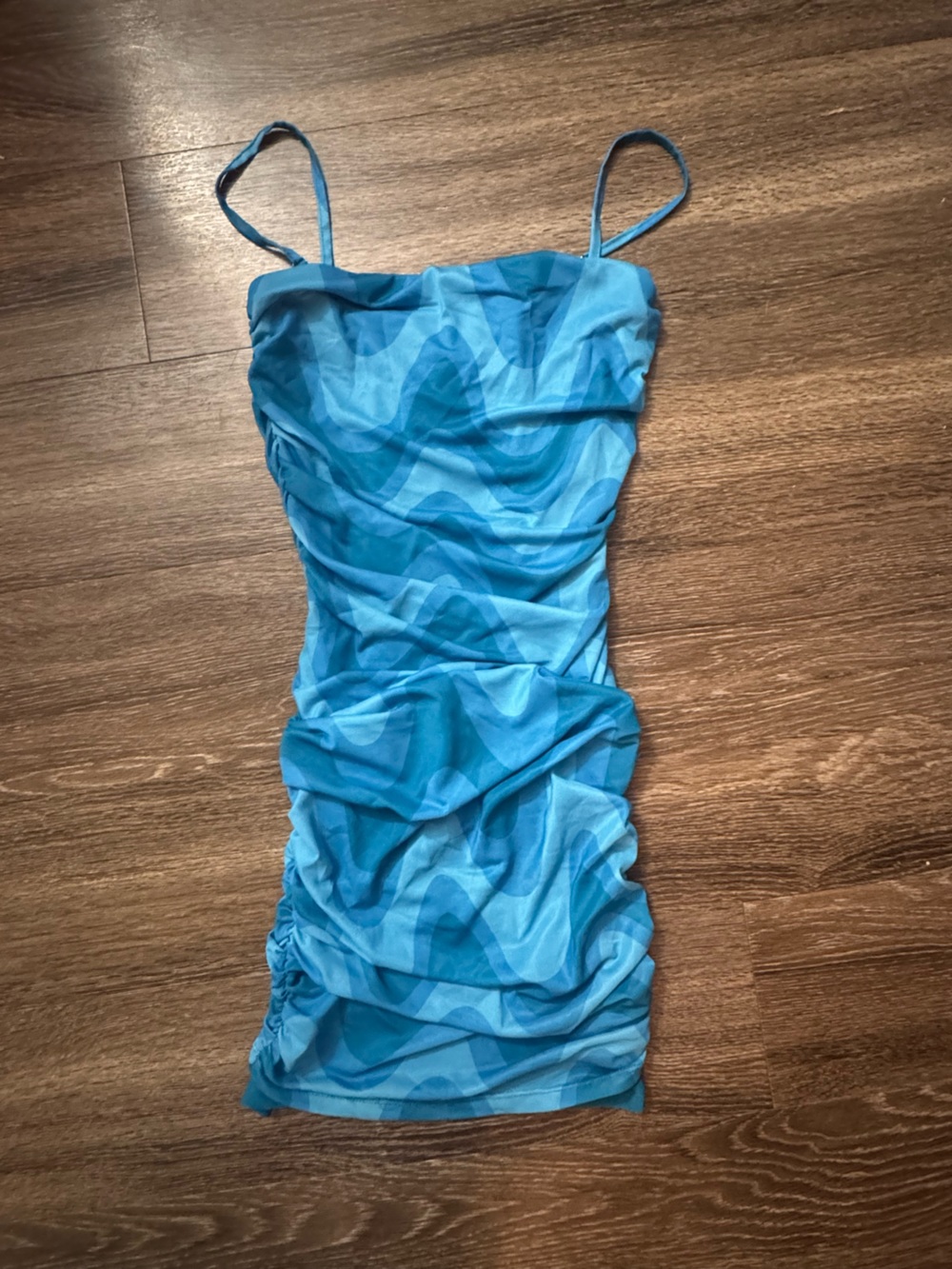 Forever 21 Teal Strapless Top
